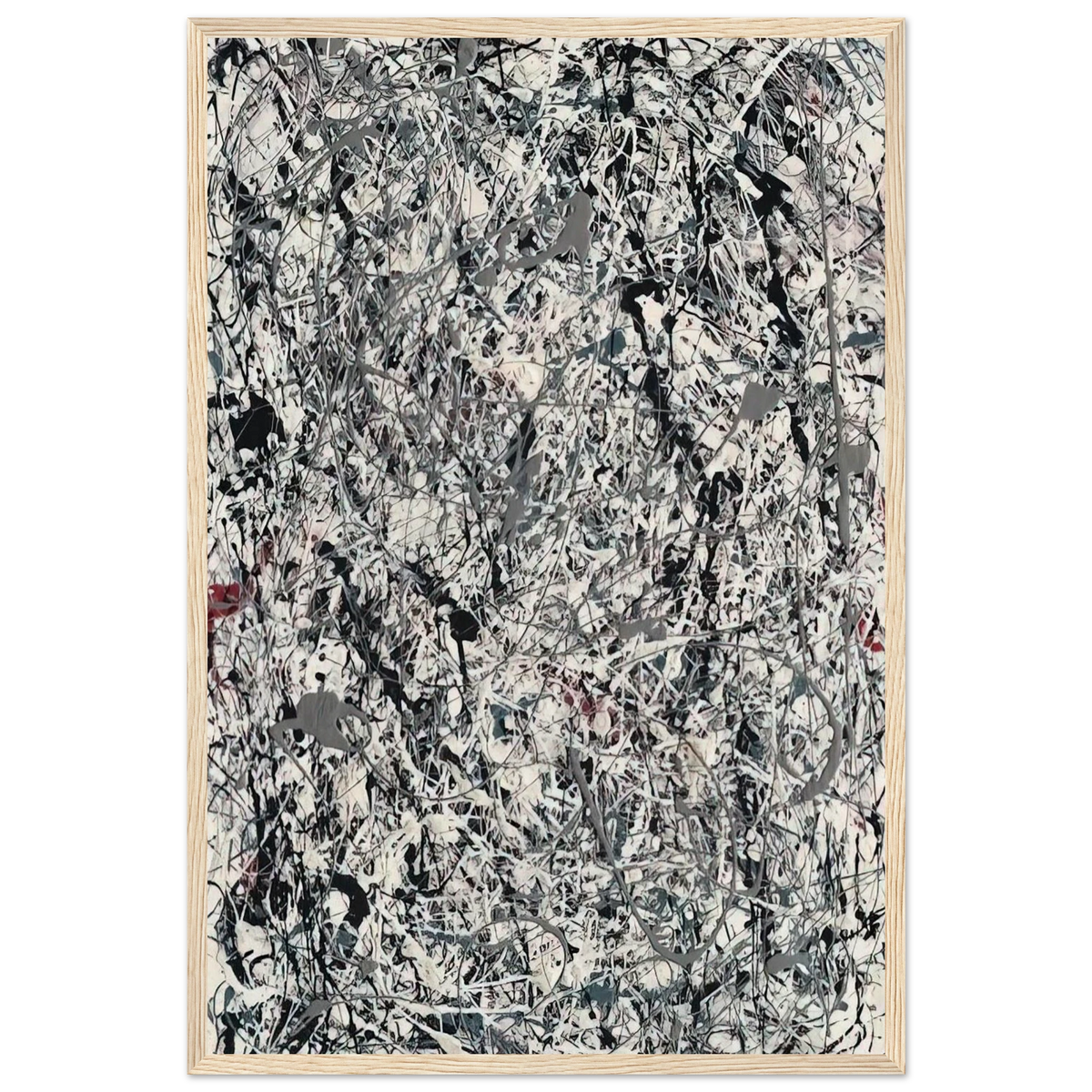 NUMBER 19 1948 Framed Poster | Jackson Pollock Framed Prints Wall Art | Jackson Pollock Store
