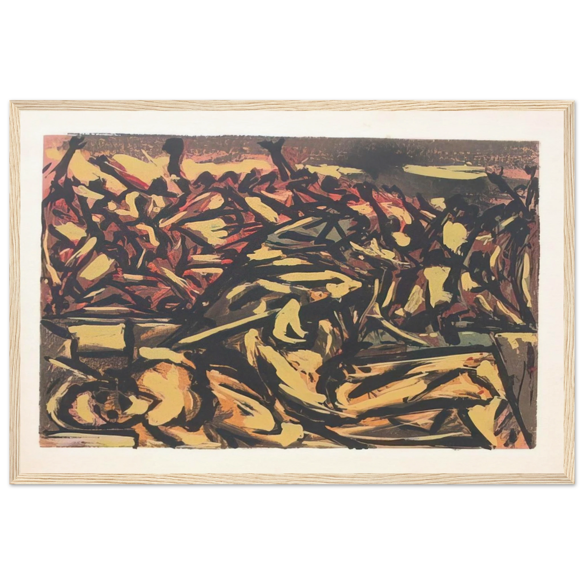 UNTITLED 1941 1 Framed Poster | Jackson Pollock Framed Prints Wall Art | Jackson Pollock Store