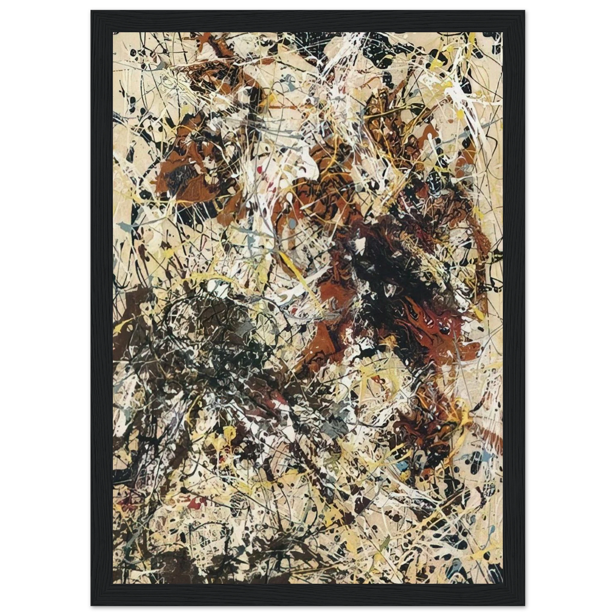 NUMBER 12 1949 Framed Poster | Jackson Pollock Framed Prints Wall Art | Jackson Pollock Store