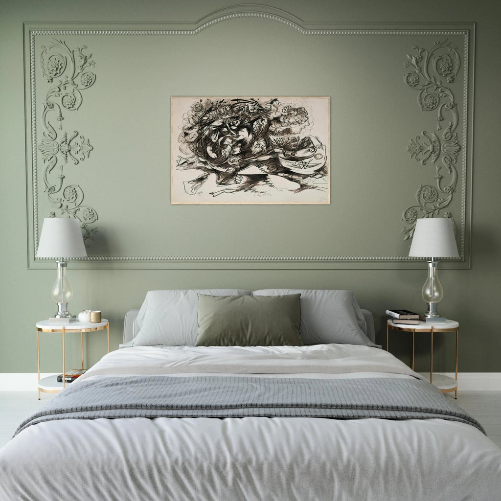 UNTITLED O CONNOR THAW 771 Framed Poster | Jackson Pollock Framed Prints Wall Art | Jackson Pollock Store