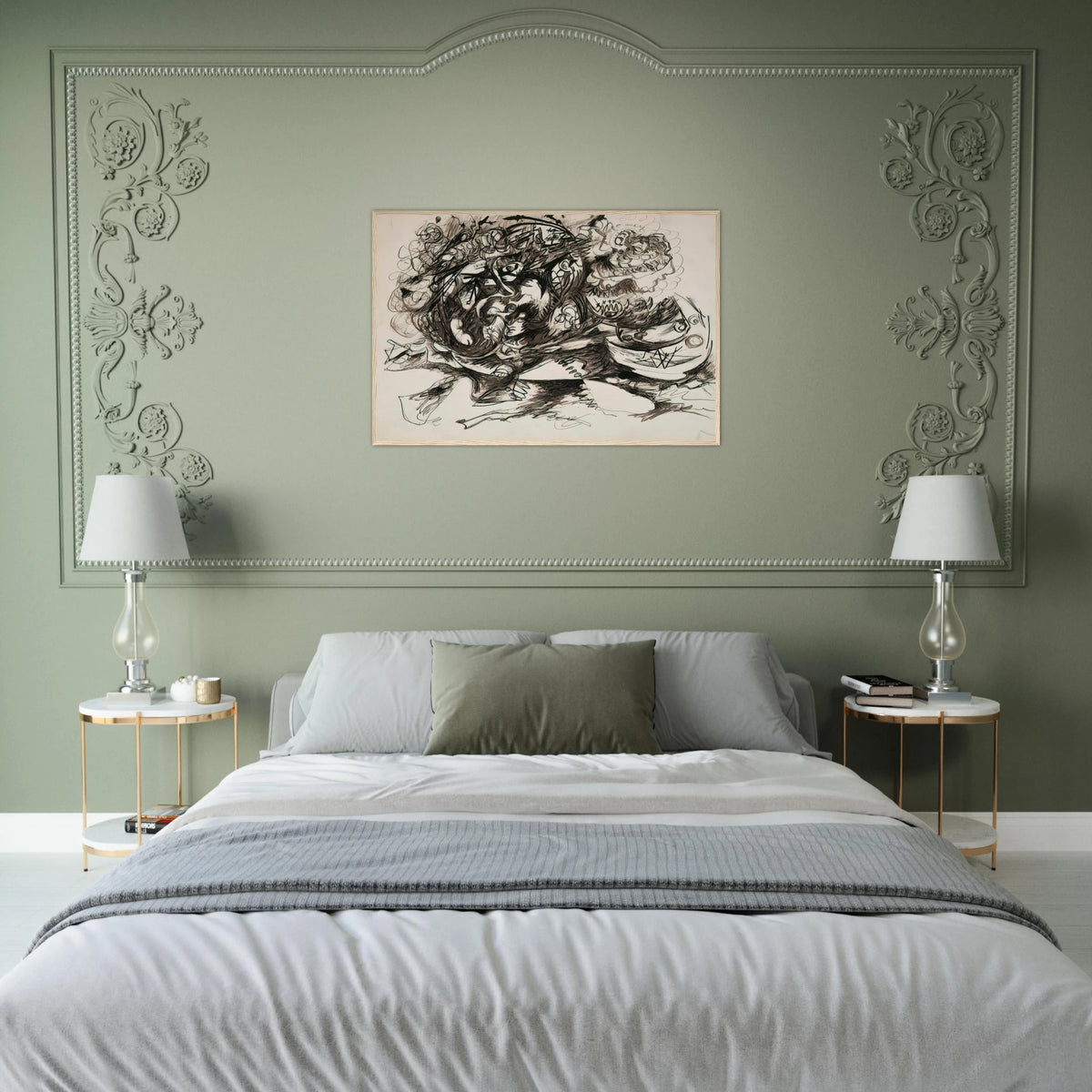UNTITLED O CONNOR THAW 771 Framed Poster | Jackson Pollock Framed Prints Wall Art | Jackson Pollock Store
