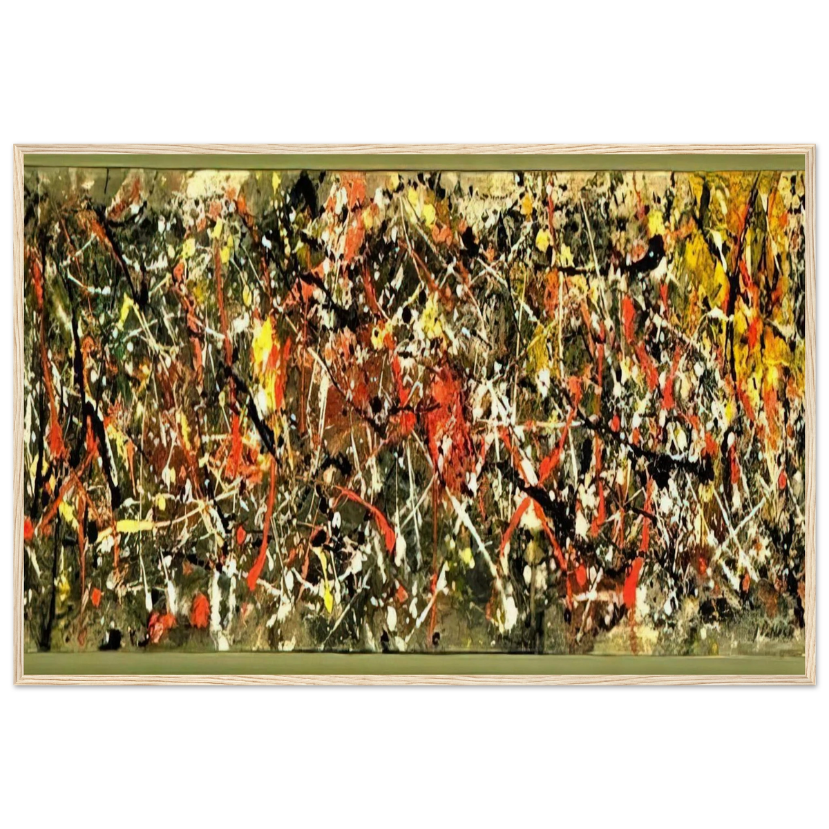 NUMBER 25 Framed Poster | Jackson Pollock Framed Prints Wall Art | Jackson Pollock Store