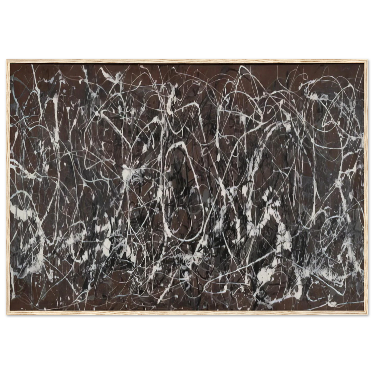 NUMBER 13A ARABESQUE 1948 Framed Poster | Jackson Pollock Framed Prints Wall Art | Jackson Pollock Store
