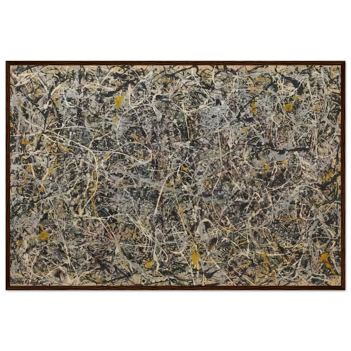NUMBER 1 Framed Poster | Jackson Pollock Framed Prints Wall Art | Jackson Pollock Store
