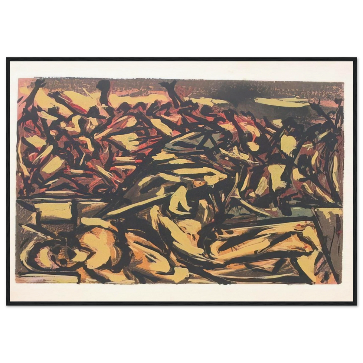 UNTITLED 1941 1 Framed Poster | Jackson Pollock Framed Prints Wall Art | Jackson Pollock Store