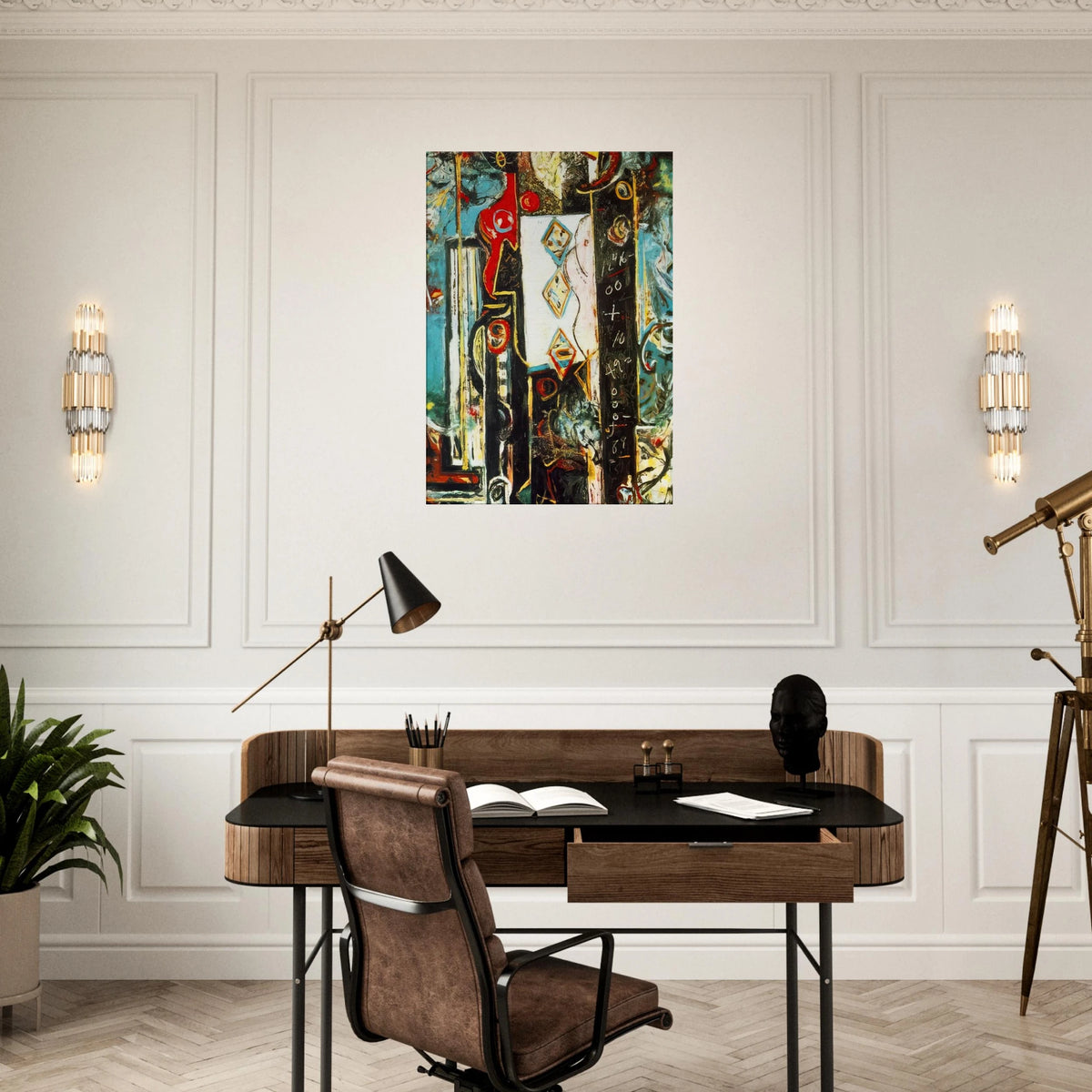 MALE AND FEMALE Canvas | Jackson Pollock Canvas | Jackson Pollock Store