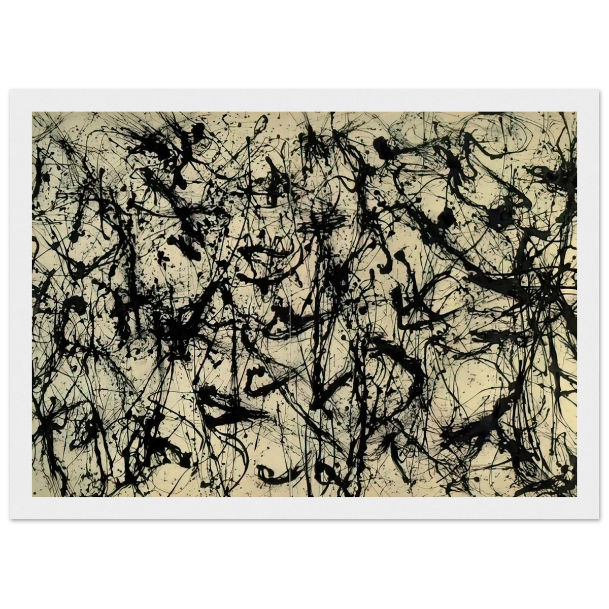NUMBER 32 1950 Framed Poster | Jackson Pollock Framed Prints Wall Art | Jackson Pollock Store