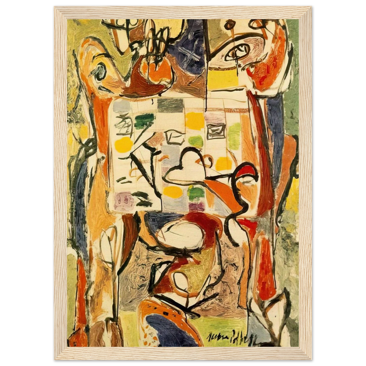 THE TEA CUP Framed Poster | Jackson Pollock Framed Prints Wall Art | Jackson Pollock Store