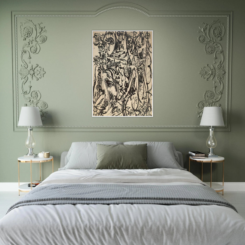 ECHO 1951 Framed Poster | Jackson Pollock Framed Prints Wall Art | Jackson Pollock Store