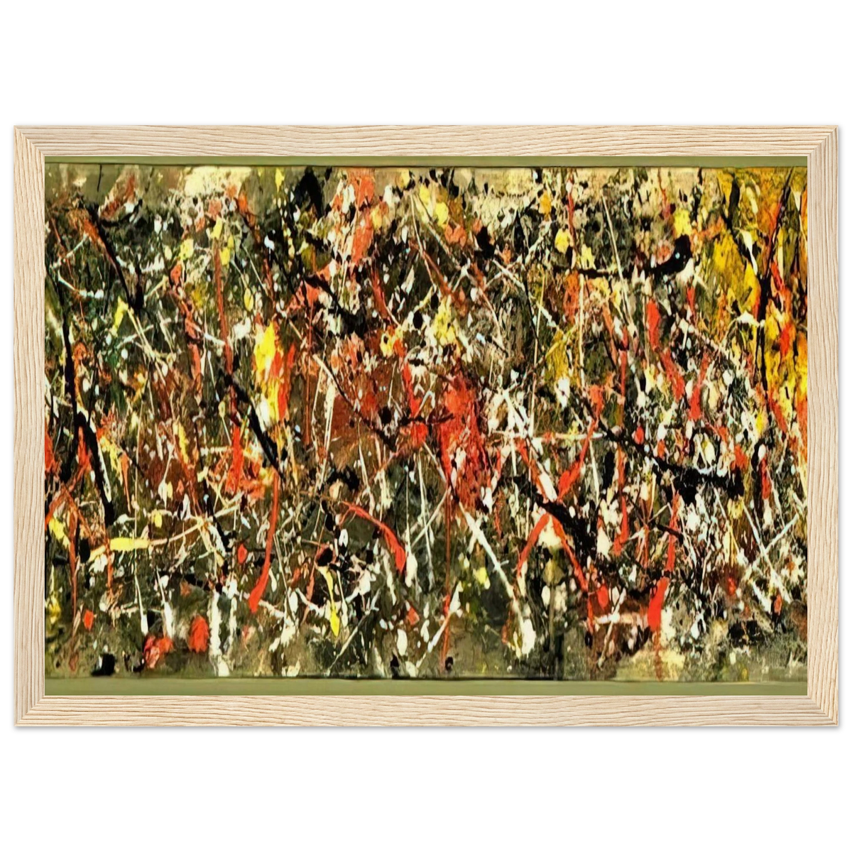 NUMBER 25 Framed Poster | Jackson Pollock Framed Prints Wall Art | Jackson Pollock Store
