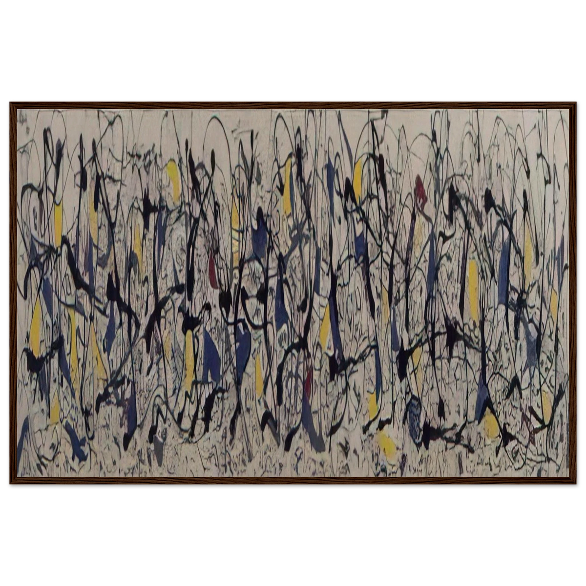 SUMMERTIME NUMBER 9A 1948 Framed Poster | Jackson Pollock Framed Prints Wall Art | Jackson Pollock Store