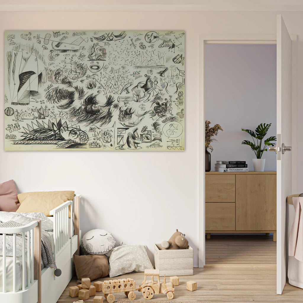 SHEET OF STUDIES 1941 Poster | Jackson Pollock Poster | Jackson Pollock Store