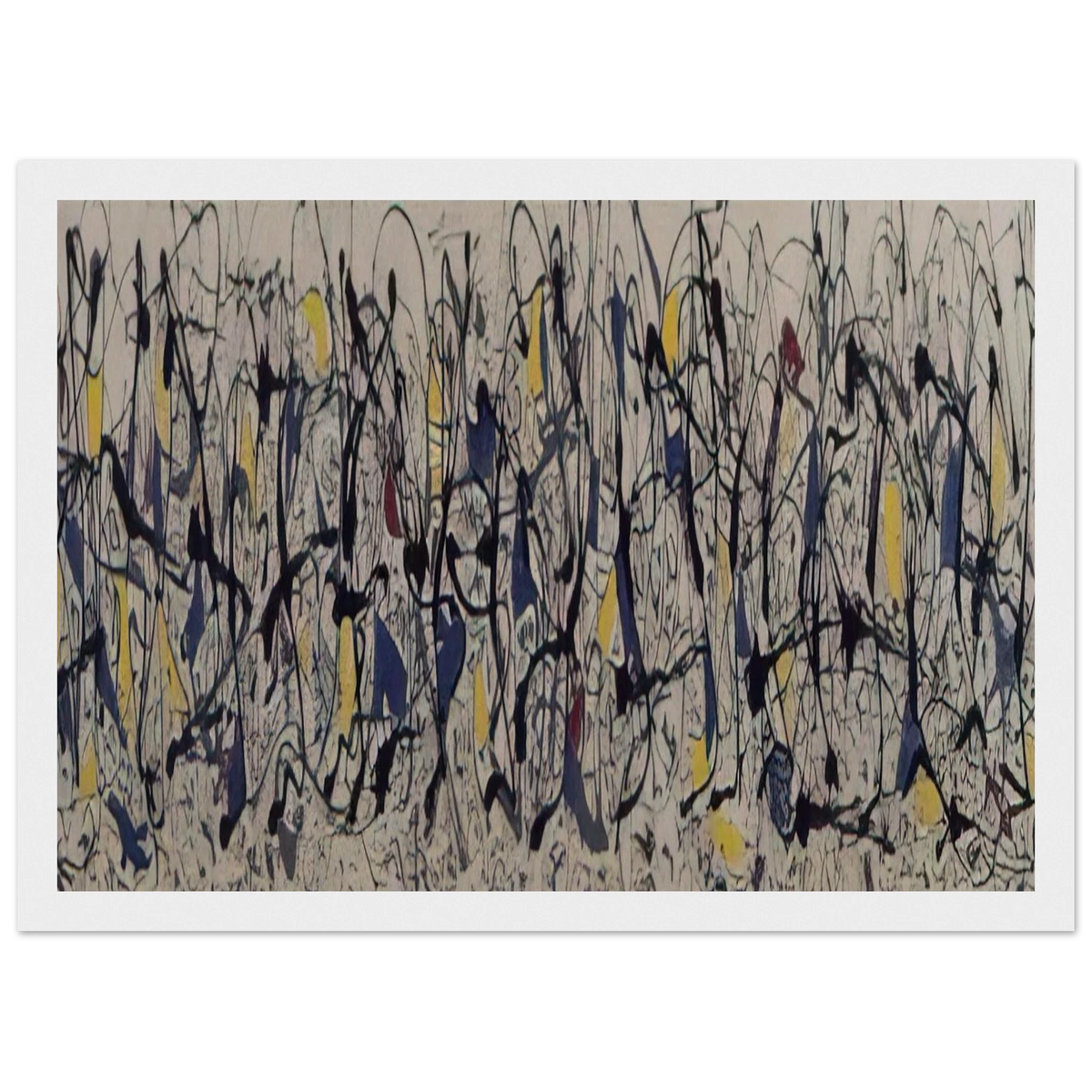 SUMMERTIME NUMBER 9A 1948 Framed Poster | Jackson Pollock Framed Prints Wall Art | Jackson Pollock Store