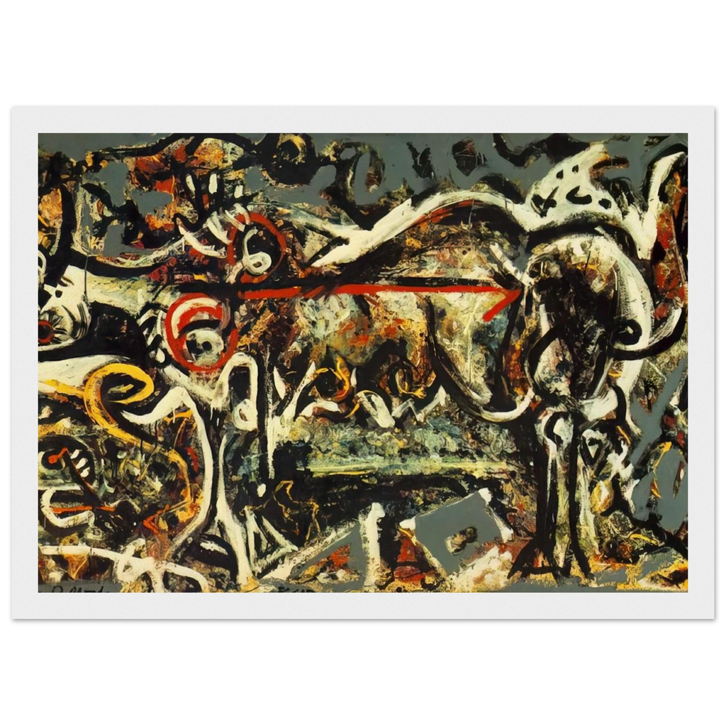 THE SHE WOLF Framed Poster | Jackson Pollock Framed Prints Wall Art | Jackson Pollock Store