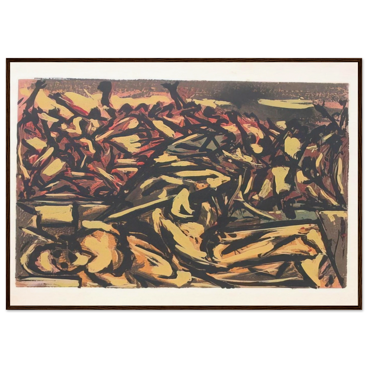 UNTITLED 1941 1 Framed Poster | Jackson Pollock Framed Prints Wall Art | Jackson Pollock Store