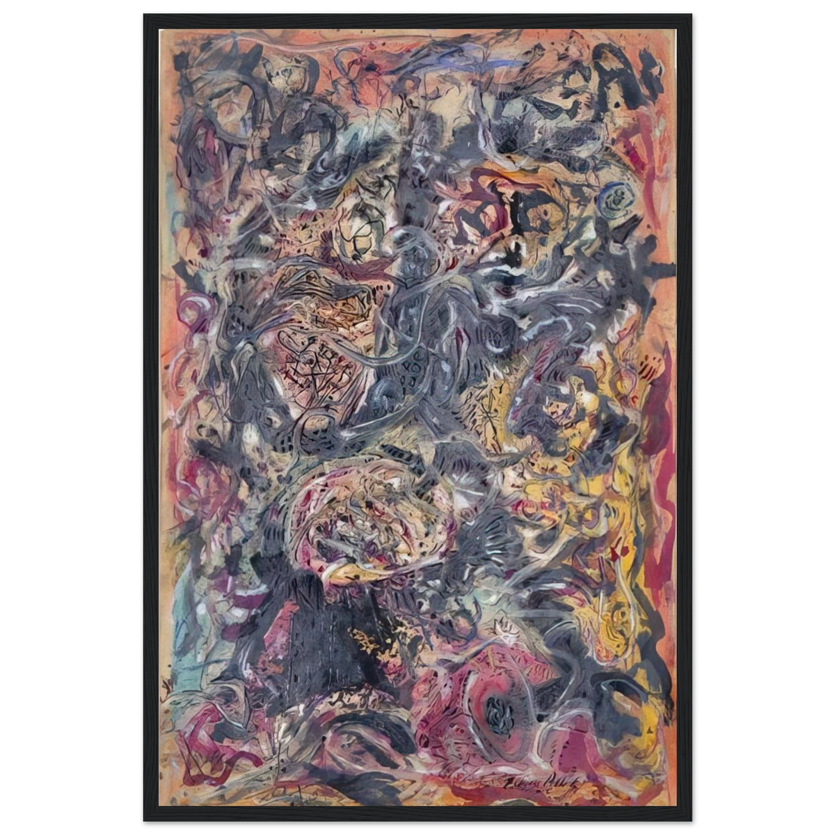 PATTERN Framed Poster | Jackson Pollock Framed Prints Wall Art | Jackson Pollock Store
