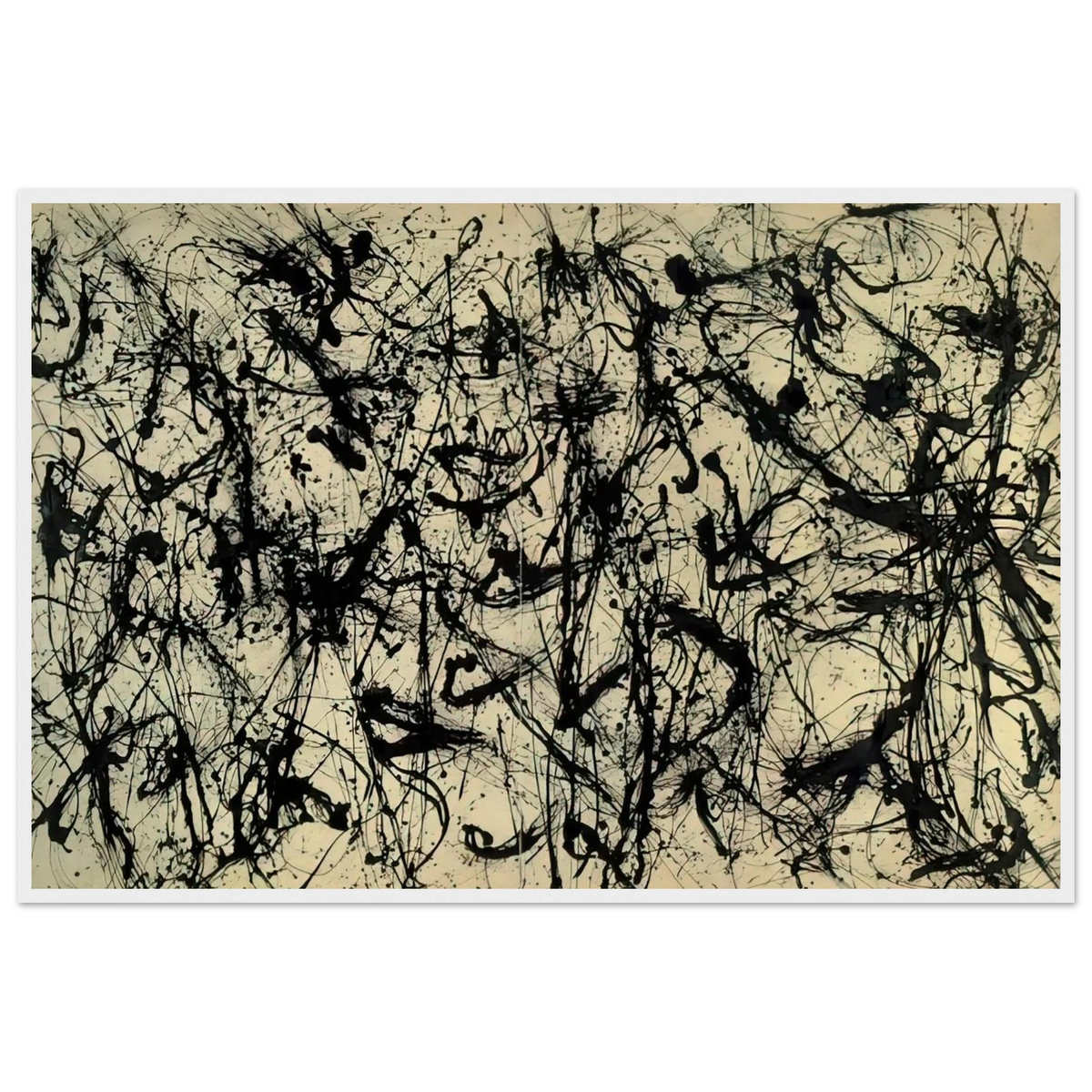 NUMBER 32 1950 Framed Poster | Jackson Pollock Framed Prints Wall Art | Jackson Pollock Store