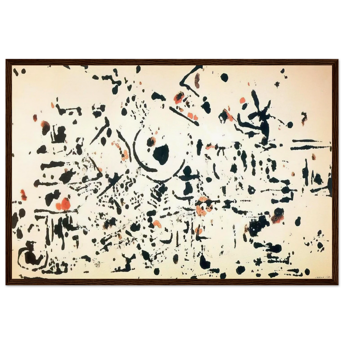 UNTITLED 1951 Framed Poster | Jackson Pollock Framed Prints Wall Art | Jackson Pollock Store