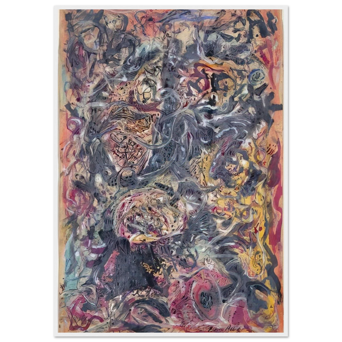 PATTERN Framed Poster | Jackson Pollock Framed Prints Wall Art | Jackson Pollock Store