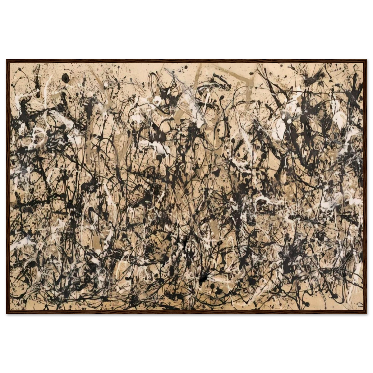 AUTUMN RHYTHM NUMBER 30 1950 Framed Poster | Jackson Pollock Framed Prints Wall Art | Jackson Pollock Store