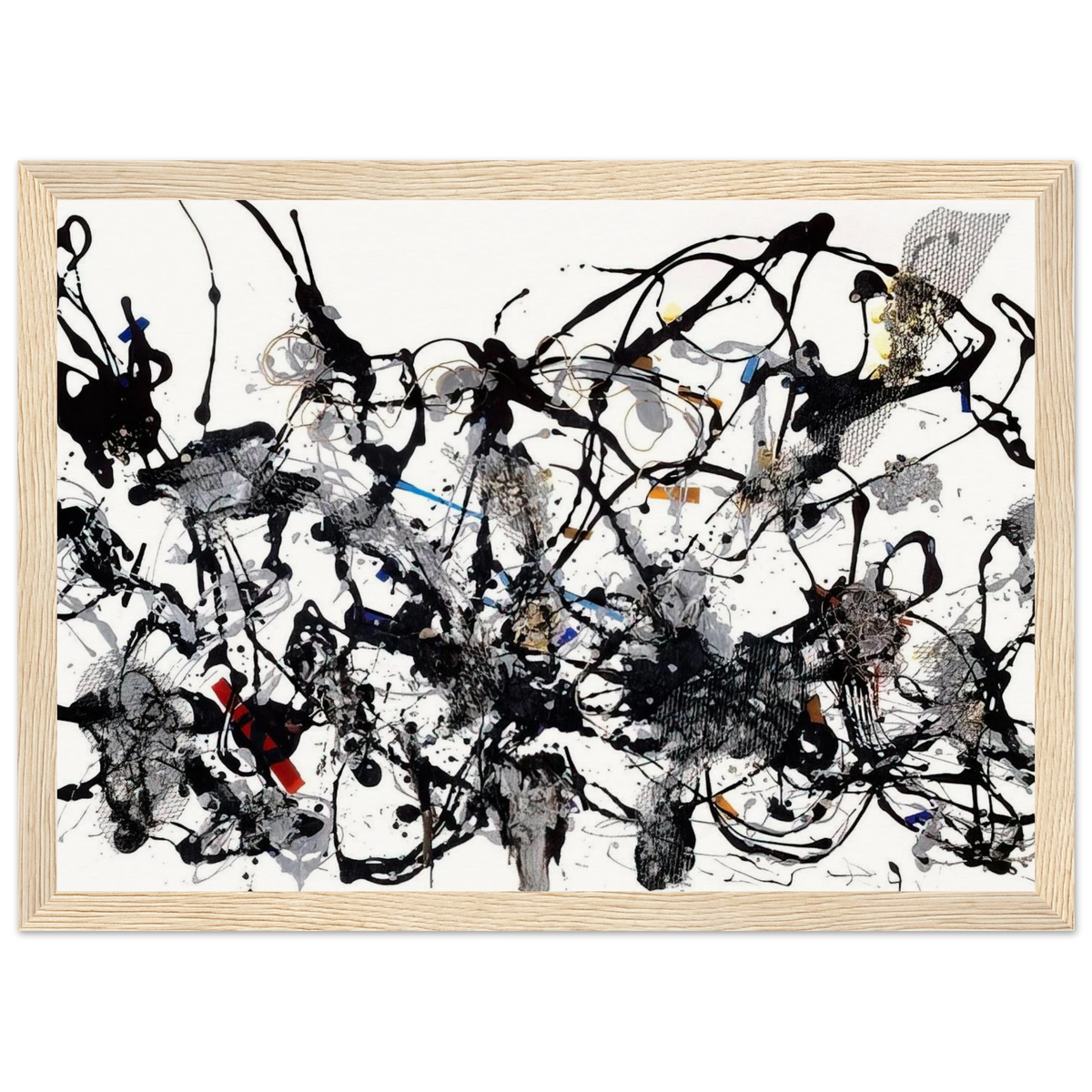 NUMBER 29 1950 Framed Poster | Jackson Pollock Framed Prints Wall Art | Jackson Pollock Store