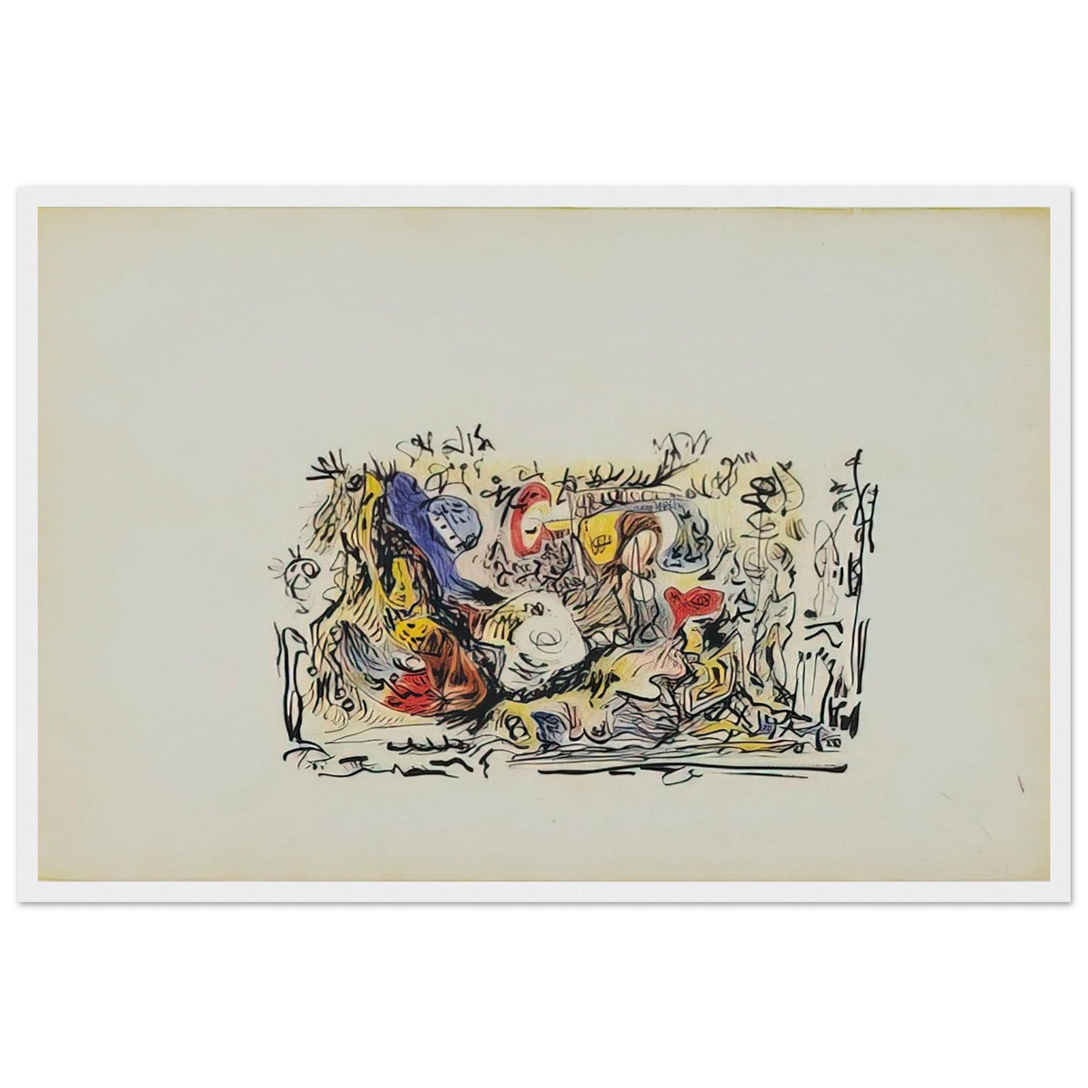 UNTITLED Framed Poster | Jackson Pollock Framed Prints Wall Art | Jackson Pollock Store