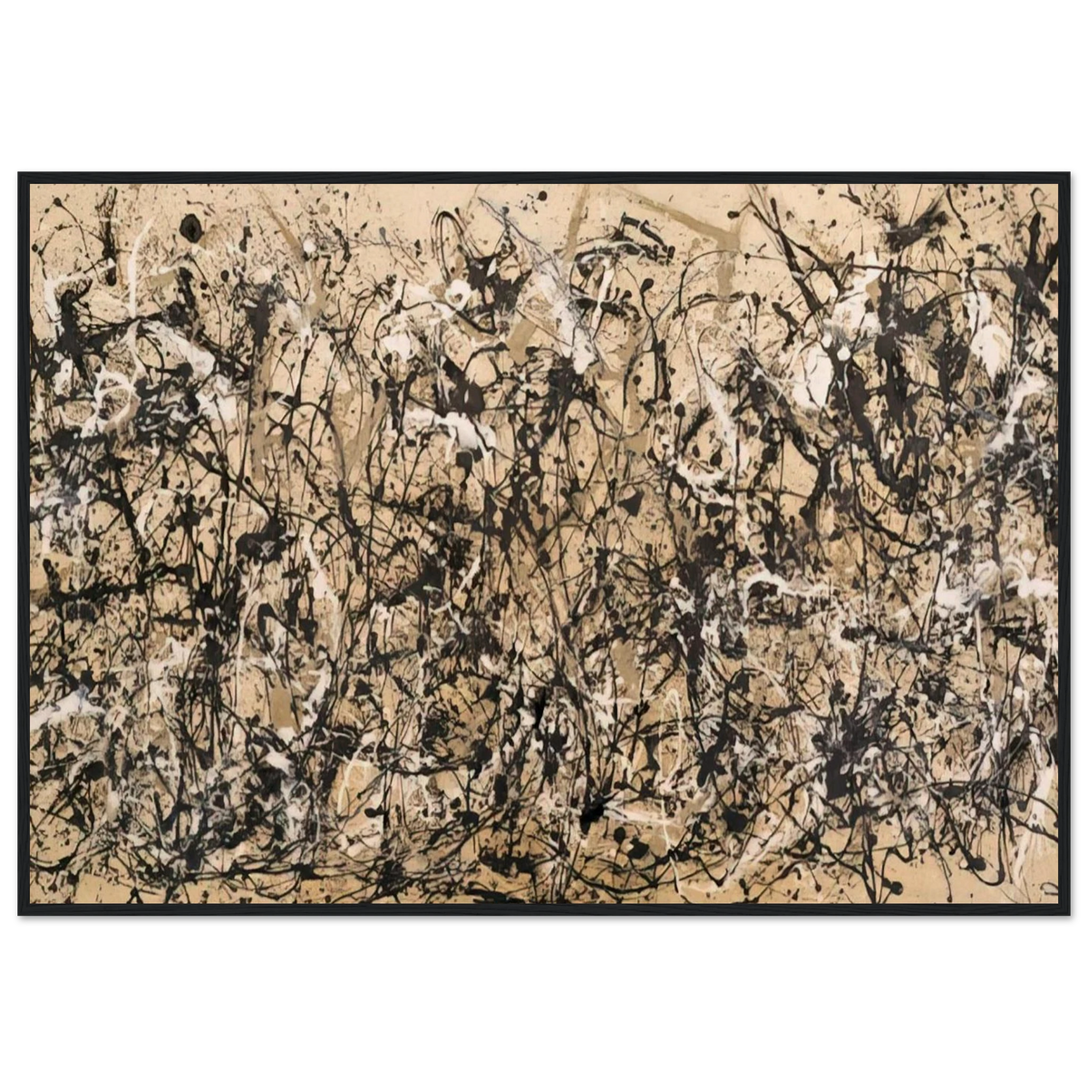 AUTUMN RHYTHM NUMBER 30 1950 Framed Poster | Jackson Pollock Framed Prints Wall Art | Jackson Pollock Store