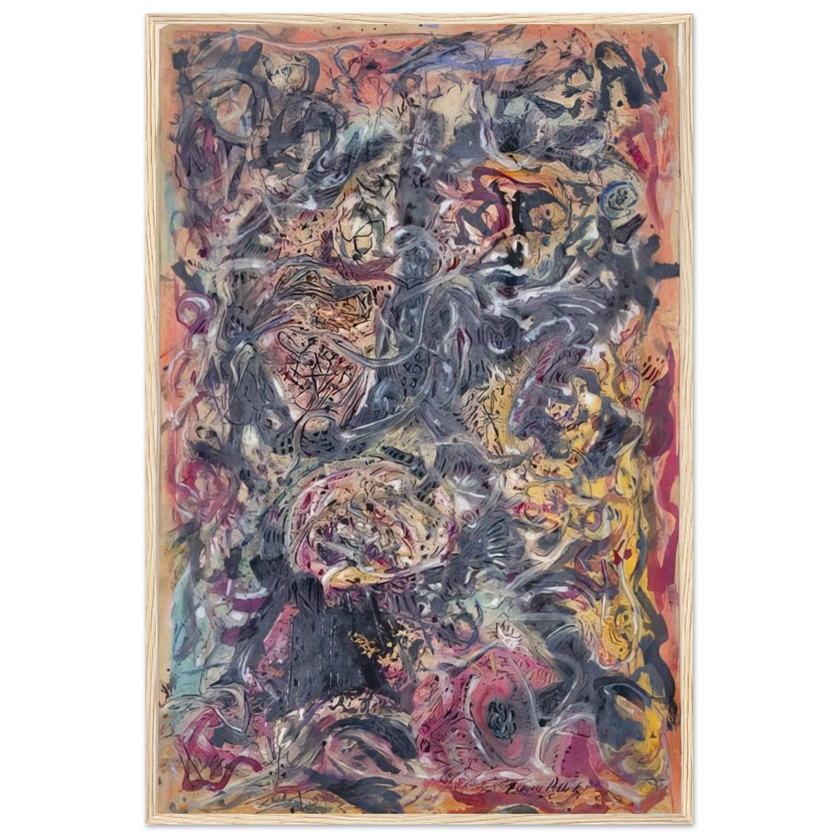 PATTERN Framed Poster | Jackson Pollock Framed Prints Wall Art | Jackson Pollock Store