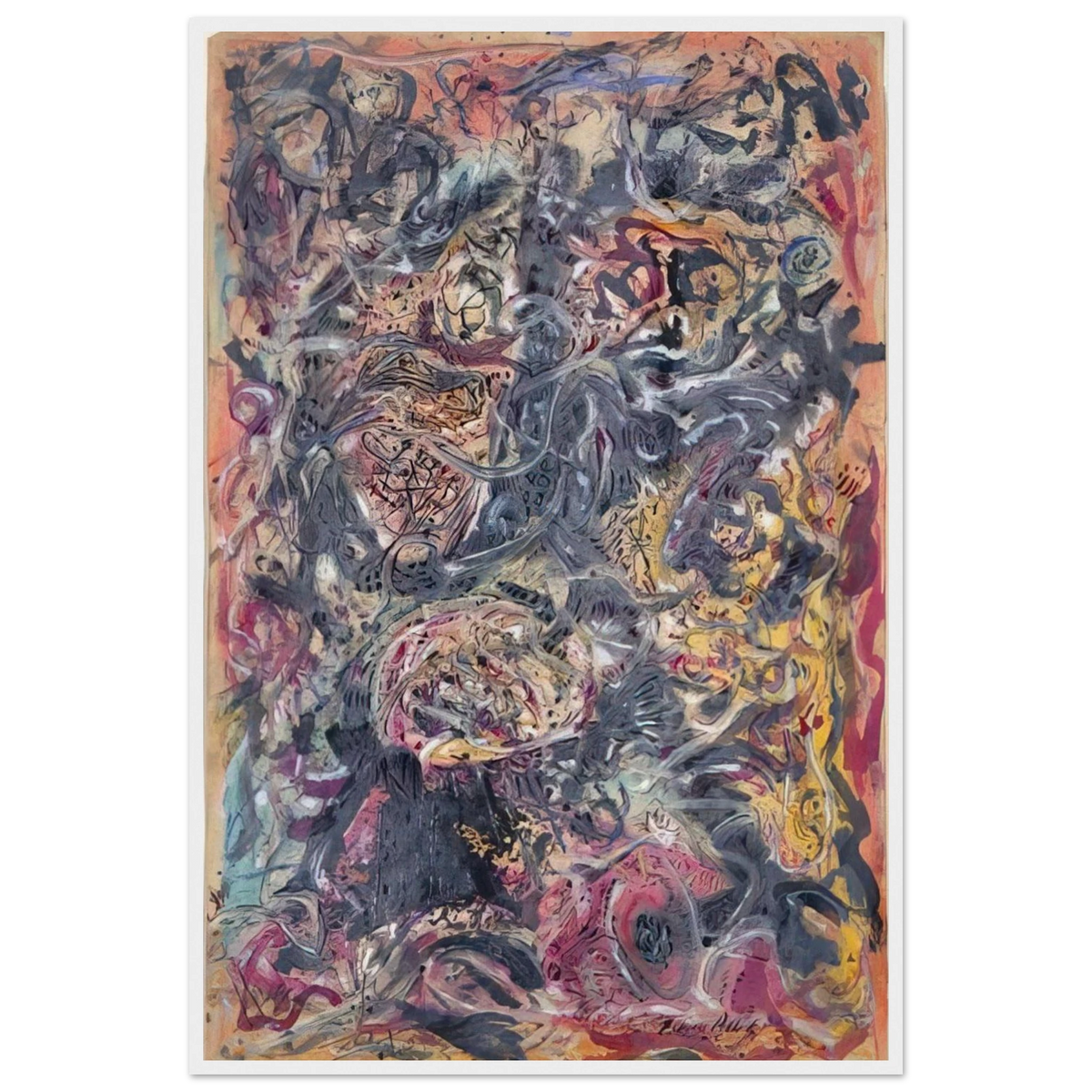 PATTERN Framed Poster | Jackson Pollock Framed Prints Wall Art | Jackson Pollock Store