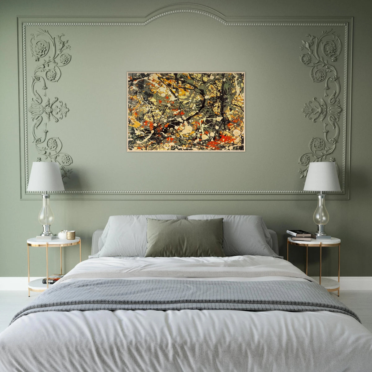 NUMBER 8 DETAIL Framed Poster | Jackson Pollock Framed Prints Wall Art | Jackson Pollock Store