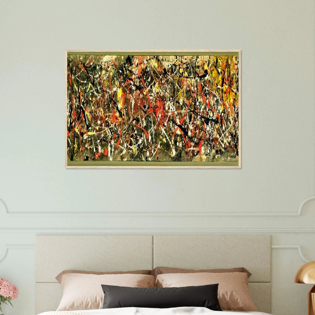 NUMBER 25 Framed Poster | Jackson Pollock Framed Prints Wall Art | Jackson Pollock Store