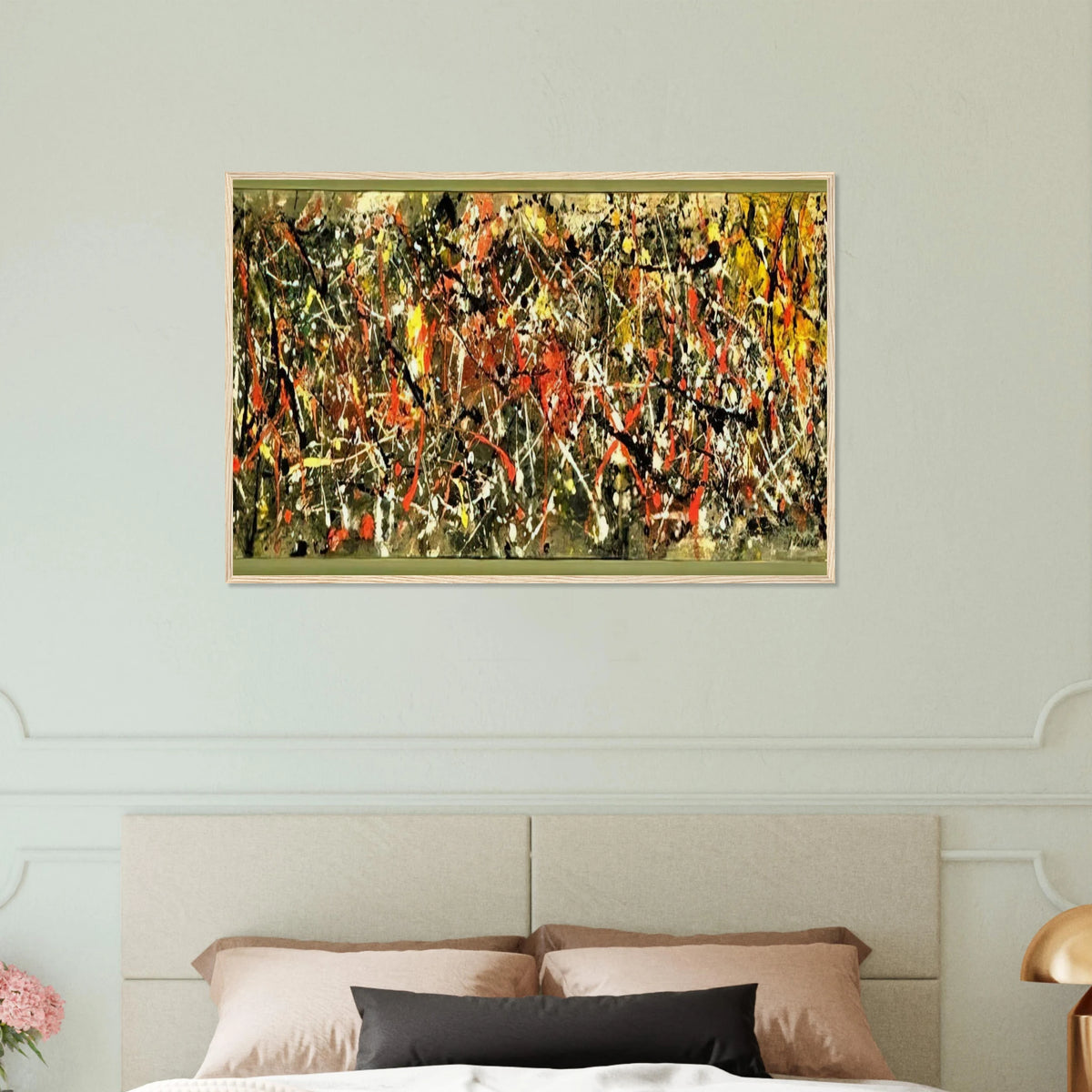 NUMBER 25 Framed Poster | Jackson Pollock Framed Prints Wall Art | Jackson Pollock Store