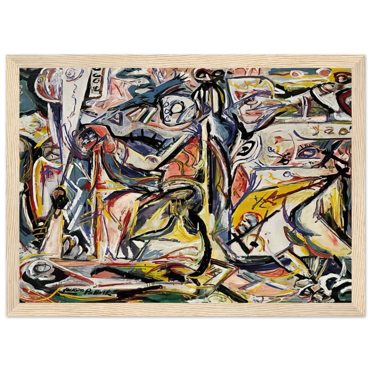 CIRCUMCISION JANUARY 1946 1 Framed Poster | Jackson Pollock Framed Prints Wall Art | Jackson Pollock Store