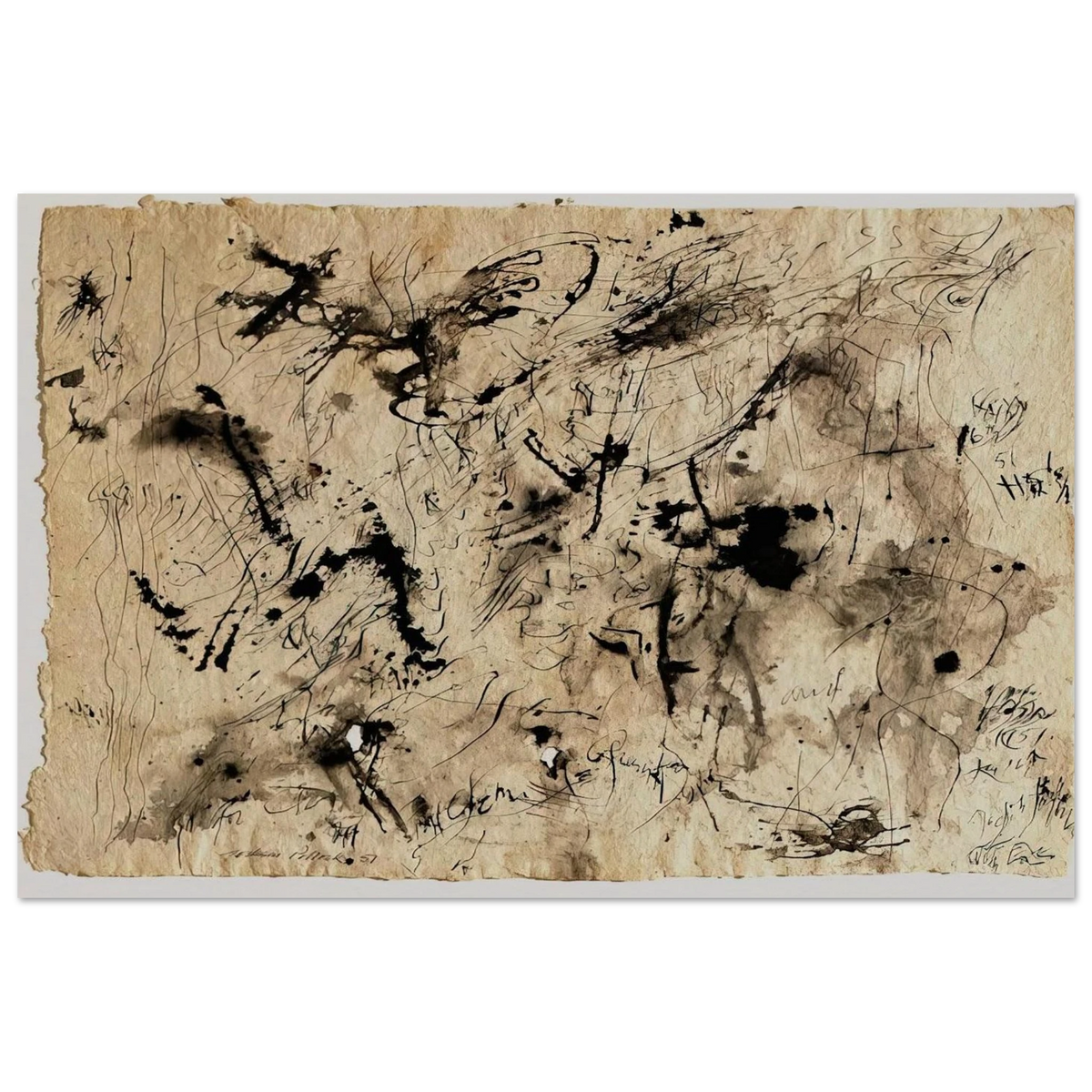 UNTITLED 1951 1 Poster | Jackson Pollock Poster | Jackson Pollock Store