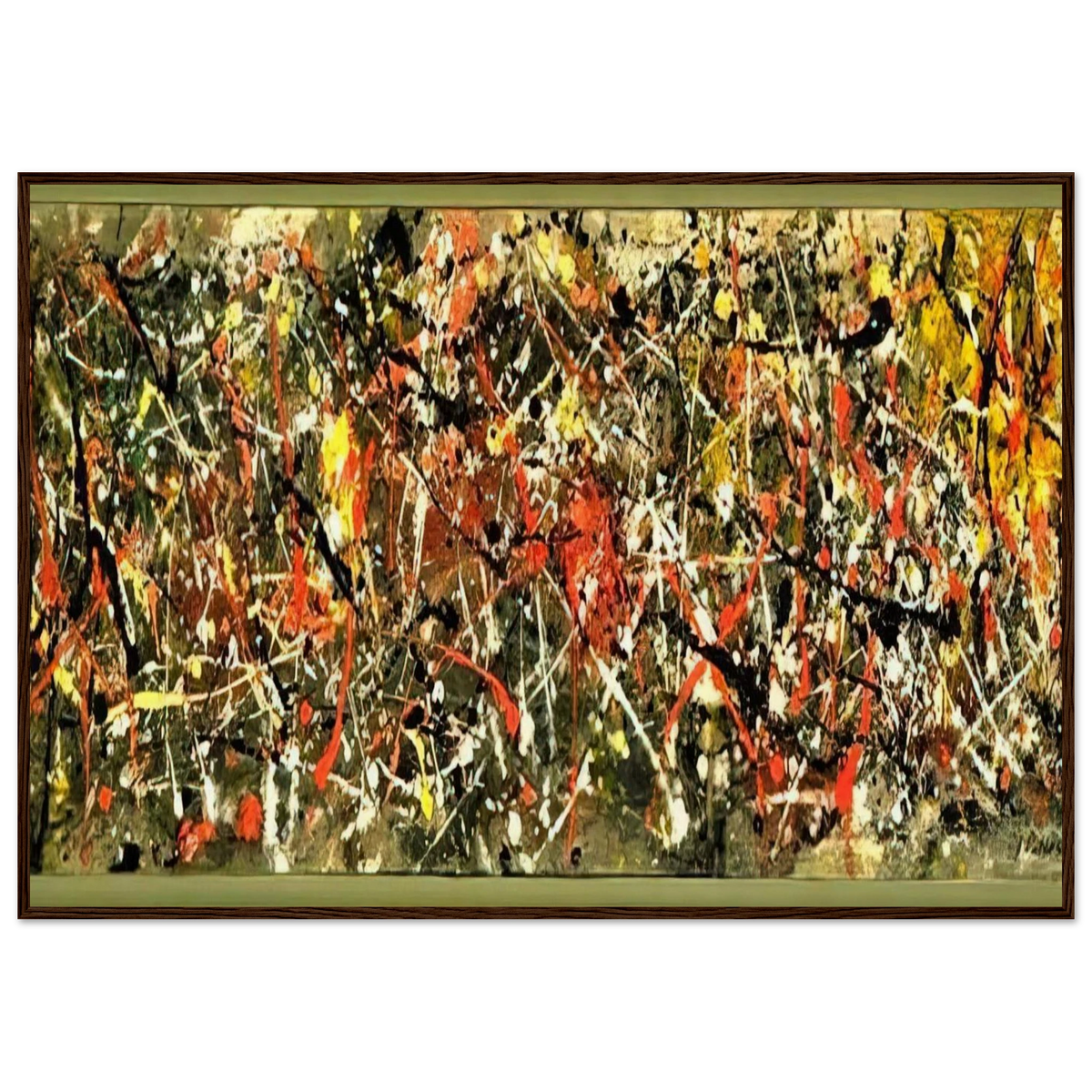 NUMBER 25 Framed Poster | Jackson Pollock Framed Prints Wall Art | Jackson Pollock Store