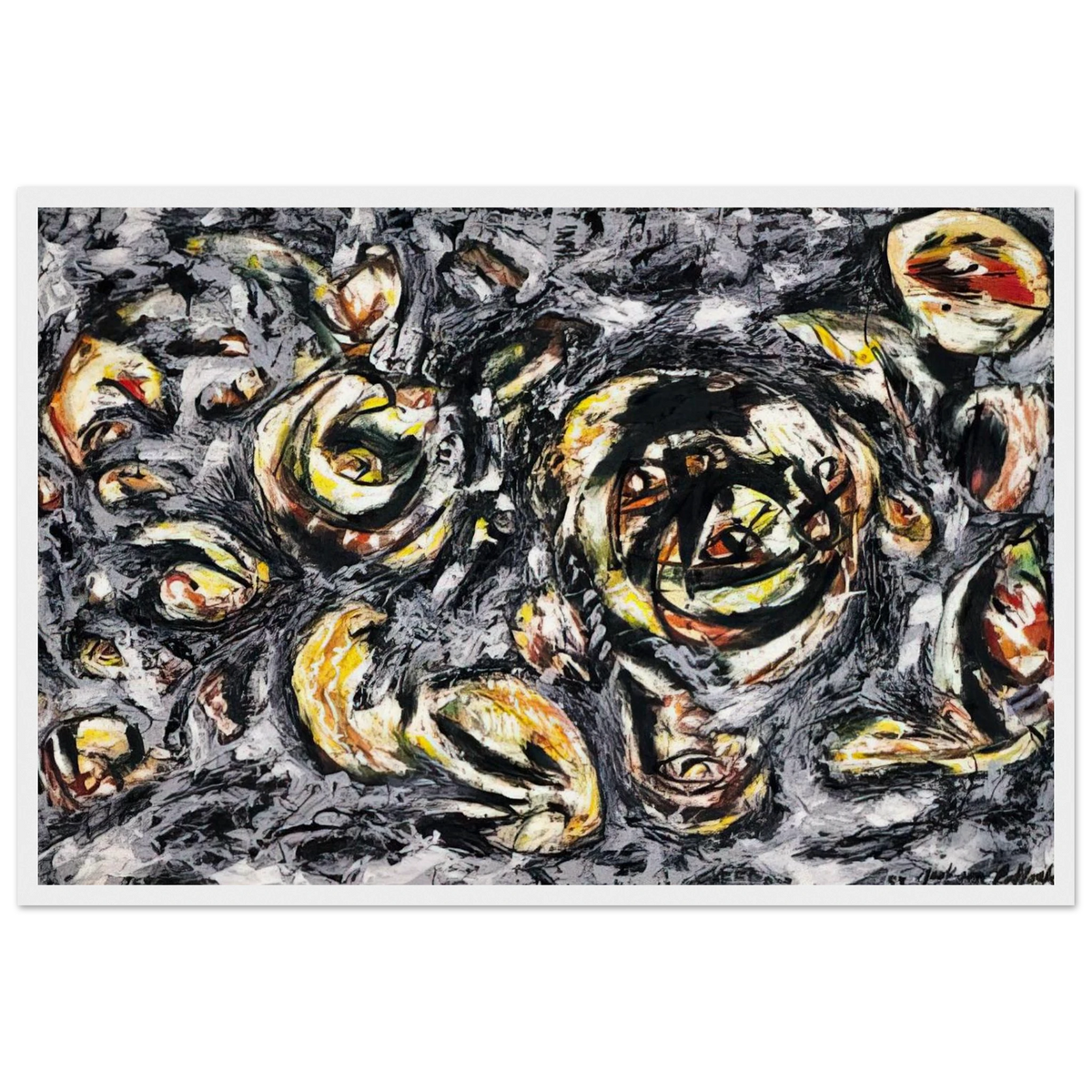 OCEAN GREYNESS 1953 Framed Poster | Jackson Pollock Framed Prints Wall Art | Jackson Pollock Store