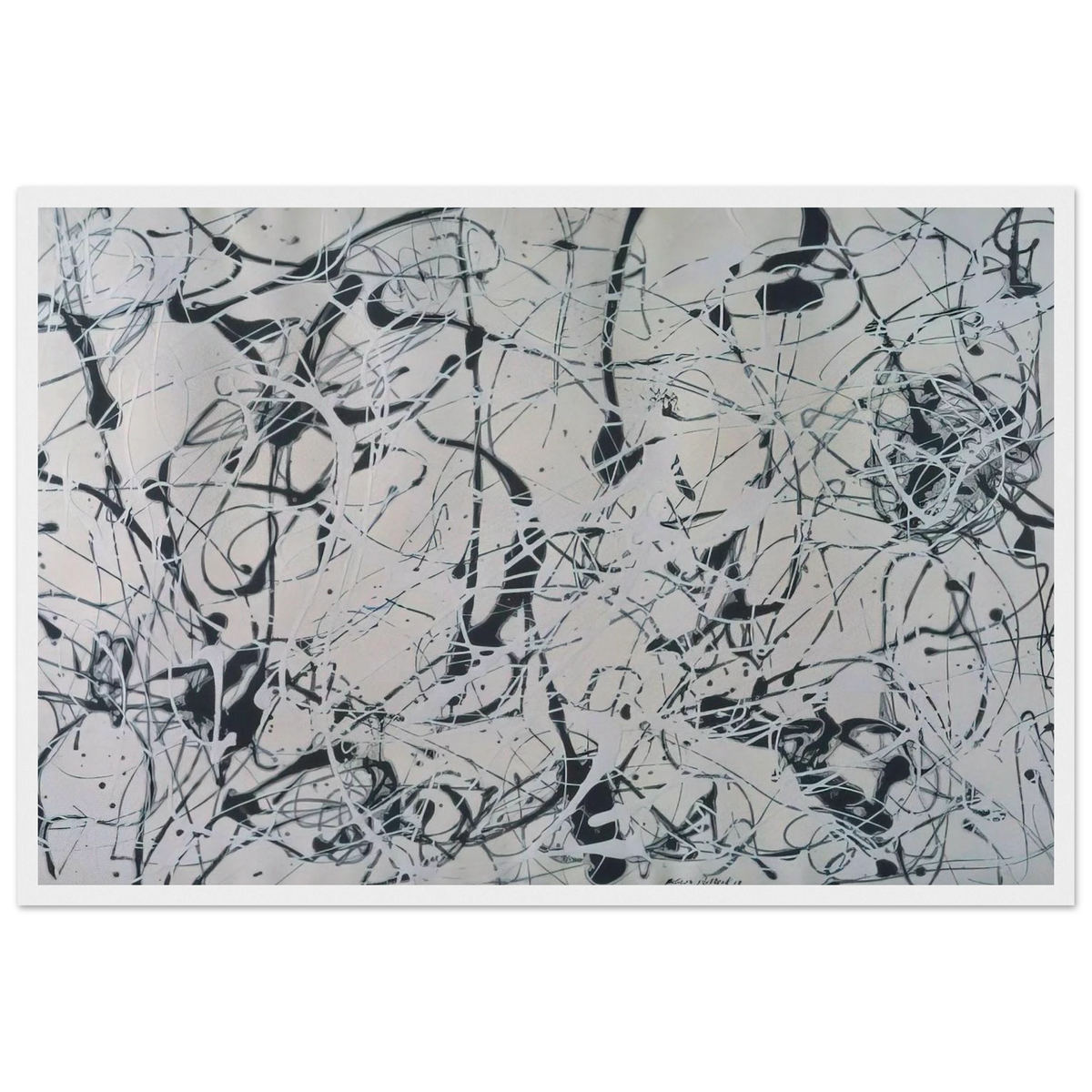 NUMBER 23 Framed Poster | Jackson Pollock Framed Prints Wall Art | Jackson Pollock Store