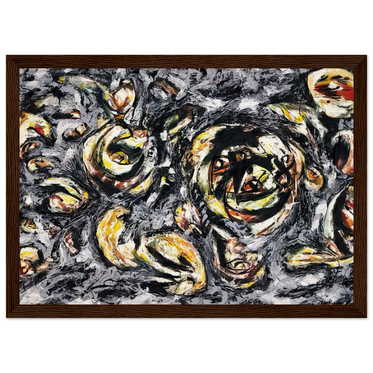 OCEAN GREYNESS 1953 Framed Poster | Jackson Pollock Framed Prints Wall Art | Jackson Pollock Store