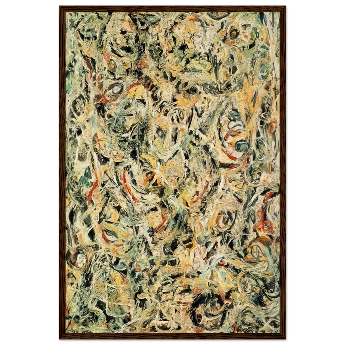 EYES IN THE HEAT 1946 Framed Poster | Jackson Pollock Framed Prints Wall Art | Jackson Pollock Store