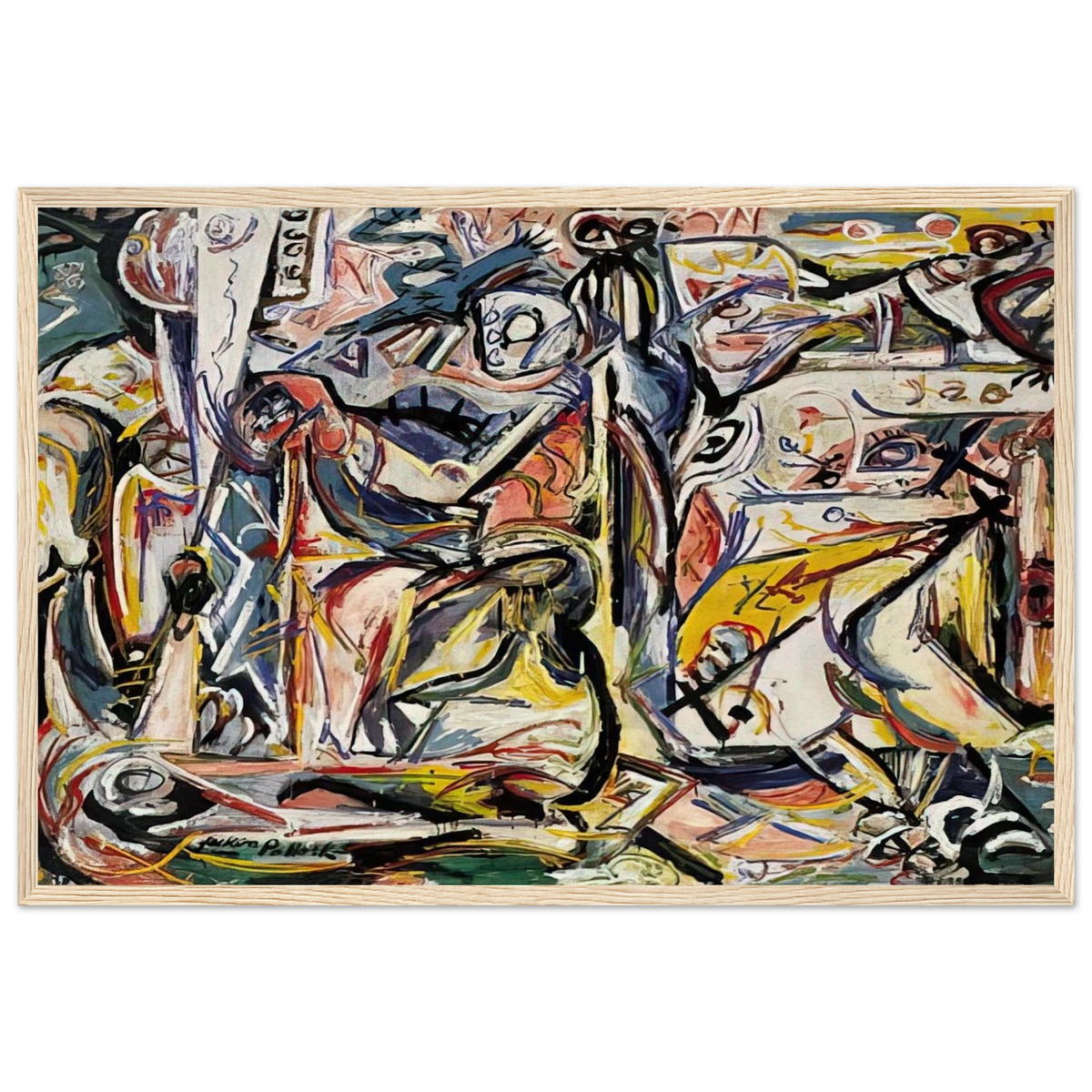 CIRCUMCISION JANUARY 1946 1 Framed Poster | Jackson Pollock Framed Prints Wall Art | Jackson Pollock Store