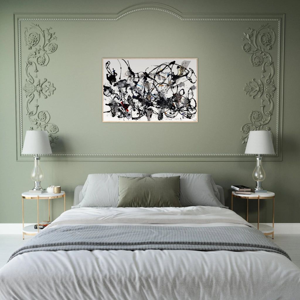 NUMBER 29 1950 Framed Poster | Jackson Pollock Framed Prints Wall Art | Jackson Pollock Store