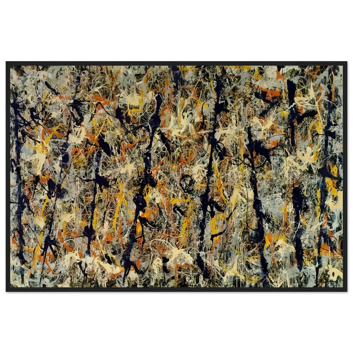 BLUE POLES NUMBER 11 1952 1 Framed Poster | Jackson Pollock Framed Prints Wall Art | Jackson Pollock Store