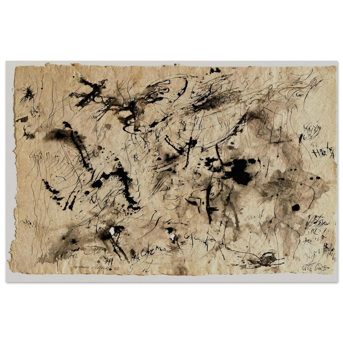 UNTITLED 1951 1 Poster | Jackson Pollock Poster | Jackson Pollock Store