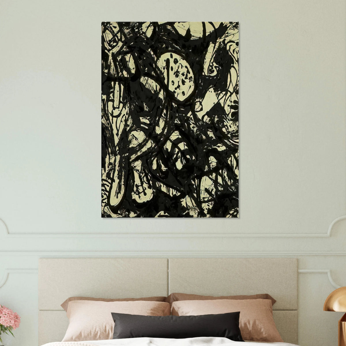 BLACK WHITE NUMBER 20 1951 Canvas | Jackson Pollock Canvas | Jackson Pollock Store
