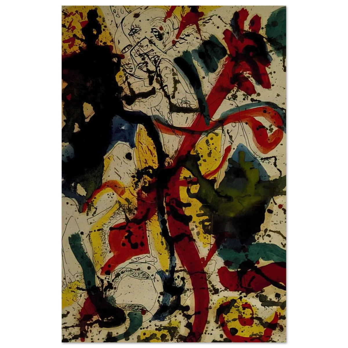 UNTITLED 1944 Poster | Jackson Pollock Poster | Jackson Pollock Store