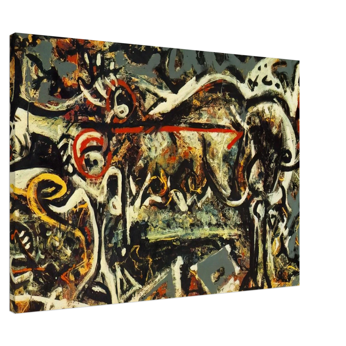 THE SHE WOLF Canvas | Jackson Pollock Canvas | Jackson Pollock Store