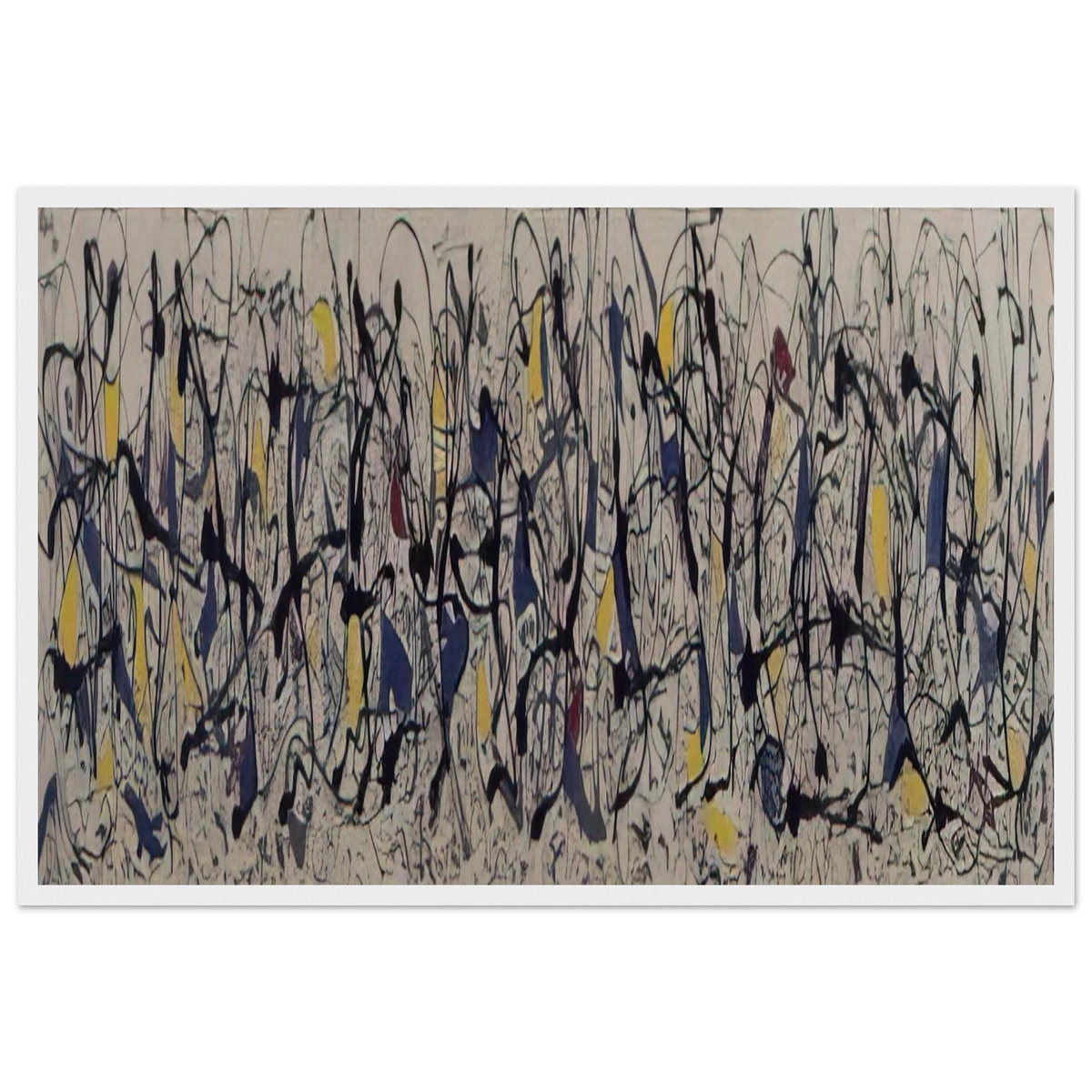 SUMMERTIME NUMBER 9A 1948 Framed Poster | Jackson Pollock Framed Prints Wall Art | Jackson Pollock Store