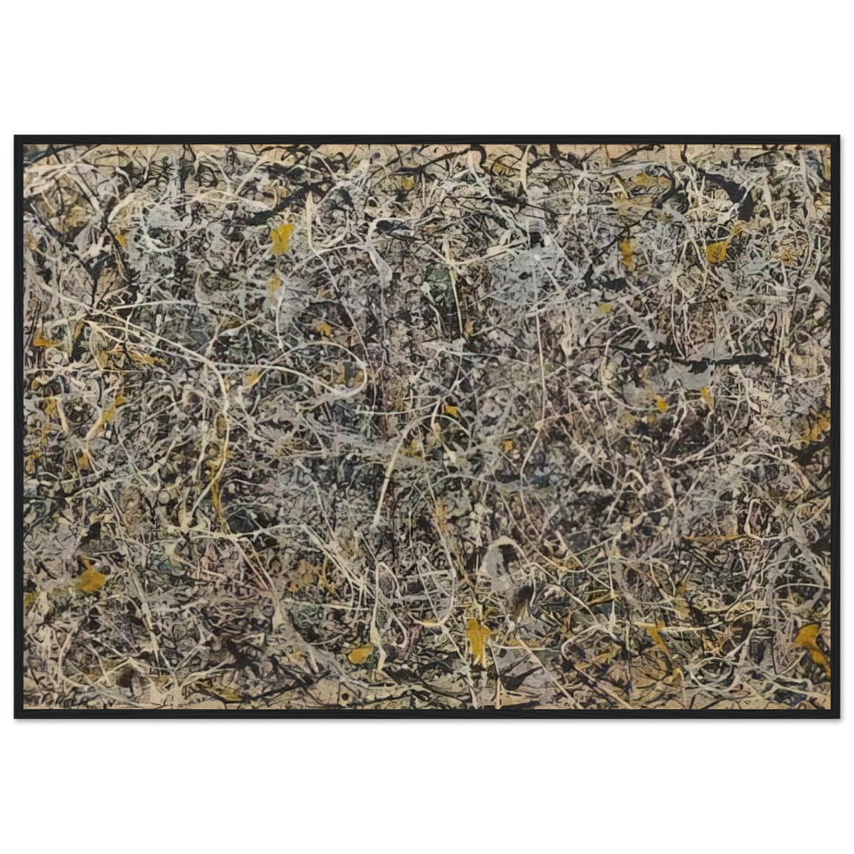 NUMBER 1 Framed Poster | Jackson Pollock Framed Prints Wall Art | Jackson Pollock Store