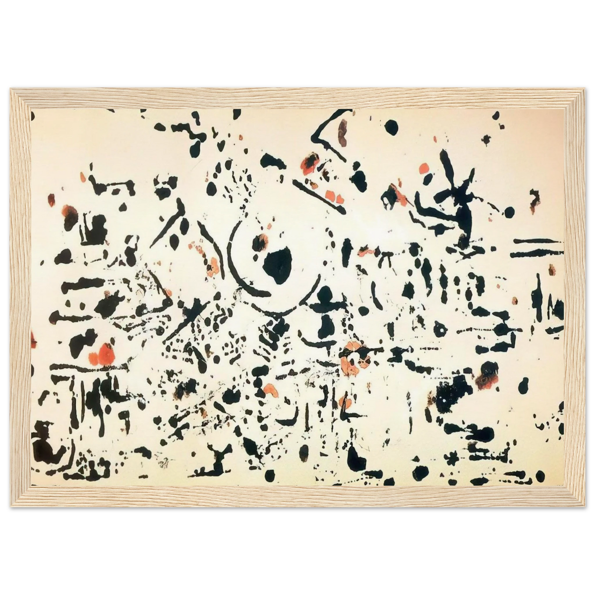 UNTITLED 1951 Framed Poster | Jackson Pollock Framed Prints Wall Art | Jackson Pollock Store