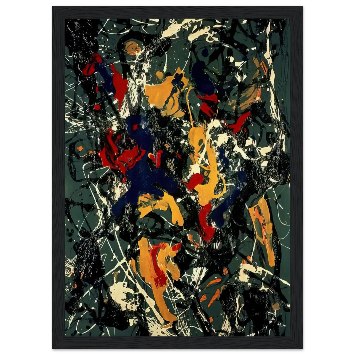 NUMBER 3 1948 Framed Poster | Jackson Pollock Framed Prints Wall Art | Jackson Pollock Store